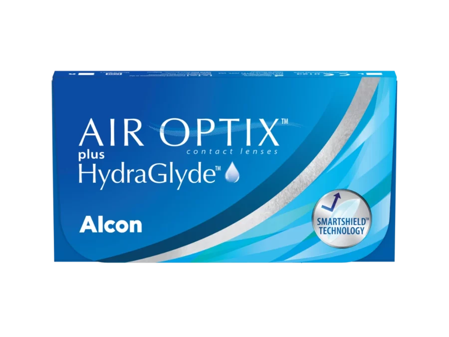 Air Optix Plus HydraGlyde monthly lenses box