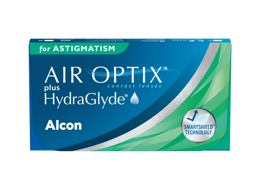 Air Optix Plus HydraGlyde for Astigmatism toric lenses box