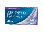 Air Optix Plus HydraGlyde Multifocal contact lenses packaging