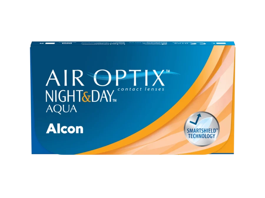 “Air Optix Night & Day Aqua contact lenses box”
