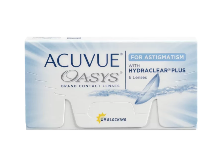 Acuvue Oasys for Astigmatism toric lenses packaging